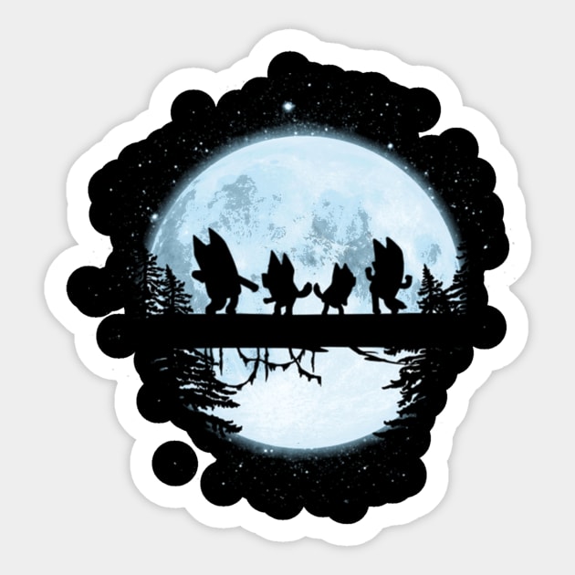 Midnight Dancing Blu Sticker by Iluminater